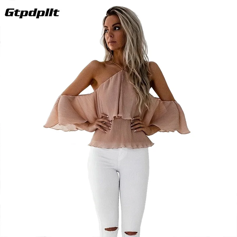 Gtpdpllt Sexy Off Shoulder Blouse Ruffles Women Halter Tops Butterfly Sleeve Slash Neck 2018 Spring Blouses Shirts Loose Blusas
Gtpdpllt Sexy Off Shoulder Blouse Ruffles Women Halter Tops Butterfly Sleeve Slash Neck 2018 Spring Blouses Shirts Loose Blusas
