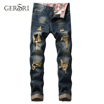 Gersri Jeans Hole Ripped Stretch Destroyed Hip Hop Jean Homme Masculino Fashion Design Men's Jean Straight Jeans For Male Pants
Gersri Jeans Hole Ripped Stretch Destroyed Hip Hop Jean Homme Masculino Fashion Design Men's Jean Straight Jeans For Male Pants