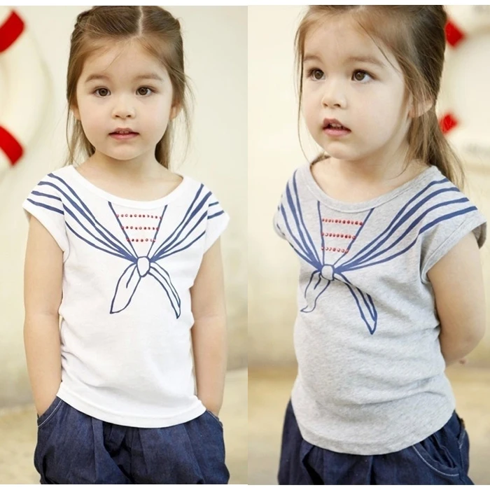 Bat sleeve children girls T-shirt clothes 2016 Korean version of the new summer cotton short-sleeved tops Fake two clothing
Bat sleeve children girls T-shirt clothes 2016 Korean version of the new summer cotton short-sleeved tops Fake two clothing