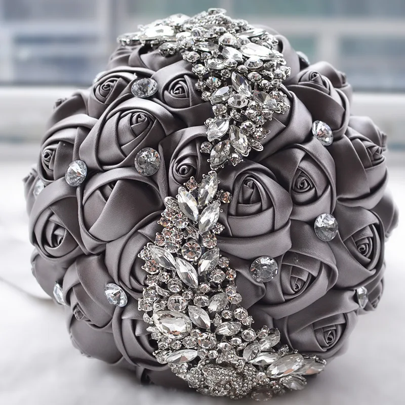 Doragrace Handmade Diamond Rhinestone Brooch Bridal Hold Grey Flowers Wedding Bouquet
Doragrace Handmade Diamond Rhinestone Brooch Bridal Hold Grey Flowers Wedding Bouquet