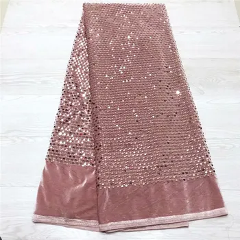 Latest African Lace Fabric 2020 High Quality embroidery French Velvet Lace Fabric With Sequins For Nigerian Evening Dresses
Latest African Lace Fabric 2020 High Quality embroidery French Velvet Lace Fabric With Sequins For Nigerian Evening Dresses