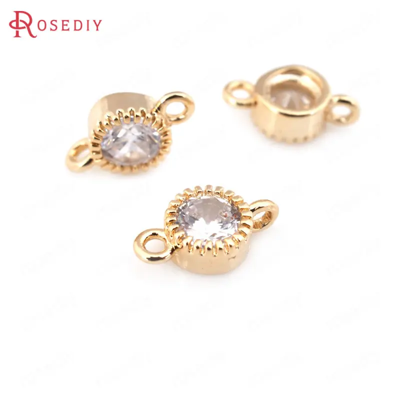 4PCS 5x10MM 6x11MM 24K Champagne Gold Color Brass with Zircon 2 Holes Connect Charms Connector High Quality Findings Accessories
4PCS 5x10MM 6x11MM 24K Champagne Gold Color Brass with Zircon 2 Holes Connect Charms Connector High Quality Findings Accessories