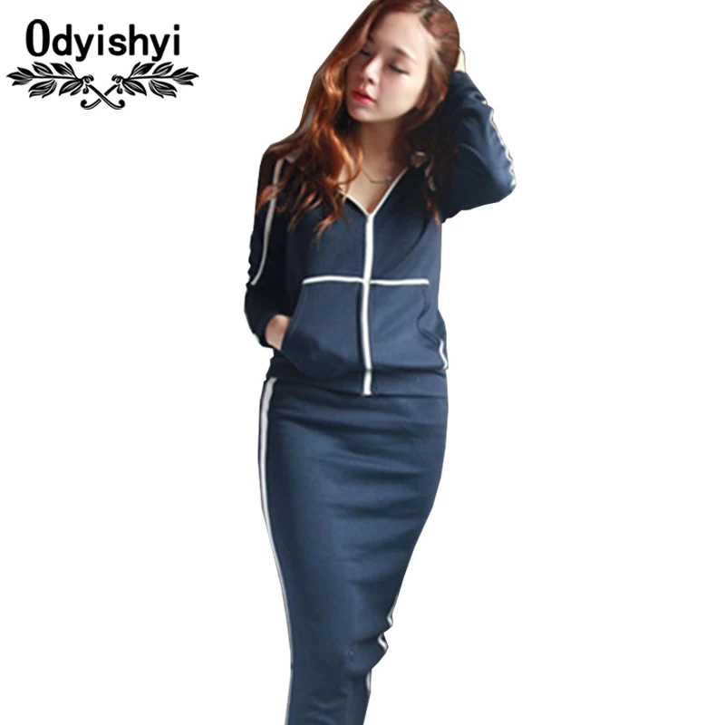 Women Two Piece Set Tracksuits Long Sleeve Sweatshirt and Skirt Female Casual Pullover Hoodies Sets Cotton Bodycon Skirts HS365
Women Two Piece Set Tracksuits Long Sleeve Sweatshirt and Skirt Female Casual Pullover Hoodies Sets Cotton Bodycon Skirts HS365