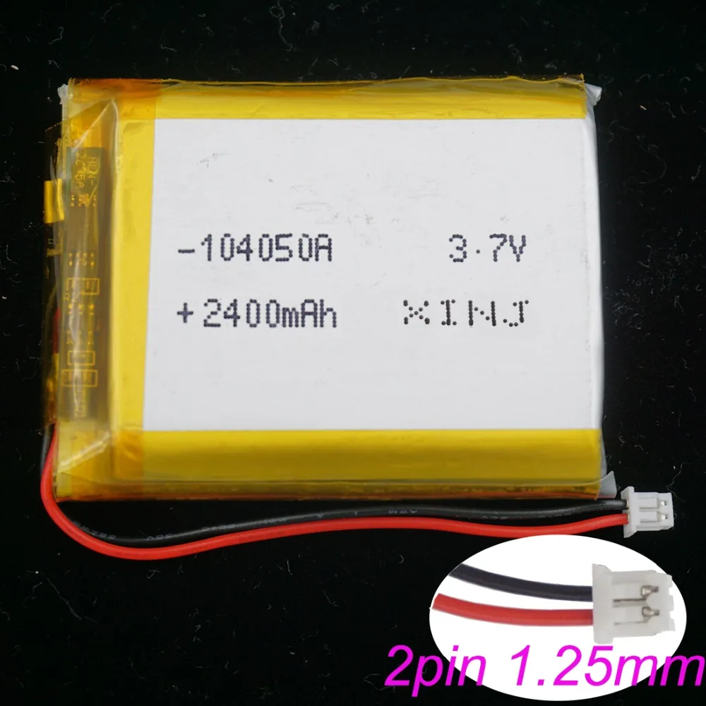 XINJ 3.7V 2400mAh Li Polymer Rechargeable Li-Po Battery 104050 2pin JST 1.25mm For GPS Sat Nav Audio E-book PDA Camera Tablet PC
XINJ 3.7V 2400mAh Li Polymer Rechargeable Li-Po Battery 104050 2pin JST 1.25mm For GPS Sat Nav Audio E-book PDA Camera Tablet PC