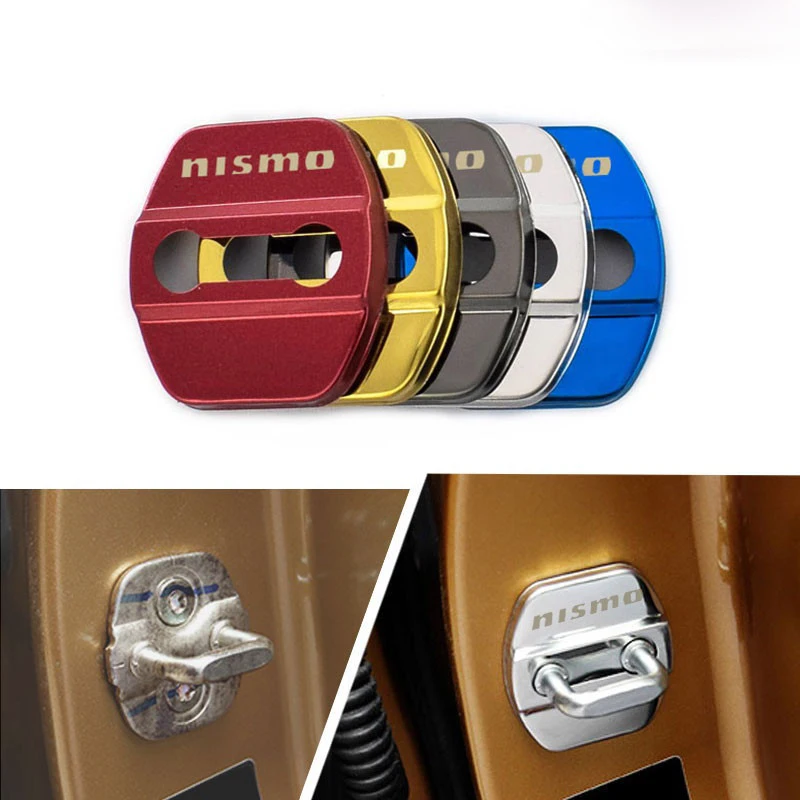 Car Door Lock Cover Protective Stainless Steel Case For Nissan nismo Emblem Badges Accessories Car Styling 4PCS/Lot
Car Door Lock Cover Protective Stainless Steel Case For Nissan nismo Emblem Badges Accessories Car Styling 4PCS/Lot