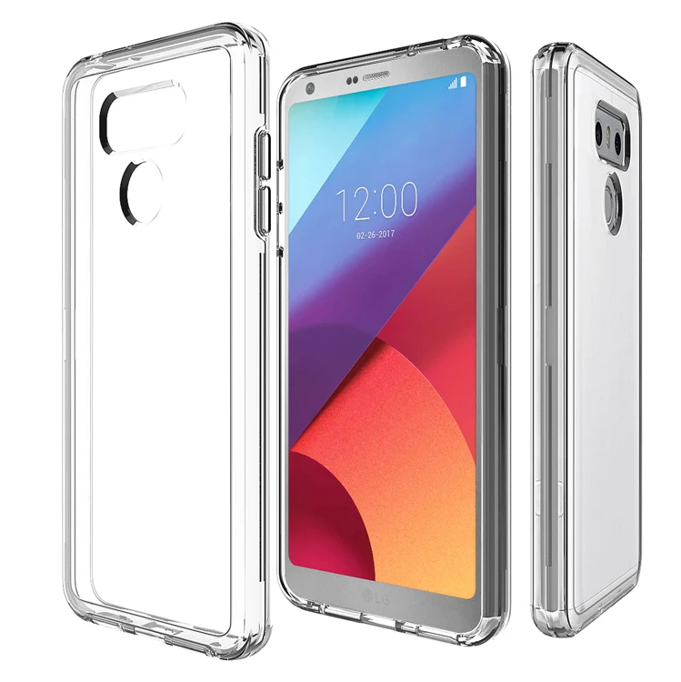 Роскошный прозрачный Гибридный чехол для телефона LG G5 G6 V30 TPU + PC противоударный | Отзывы и видеообзор
