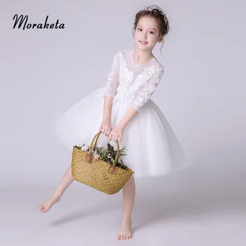 Girls First Holy Communion Gowns 2019 Beautiful 3D Flower Appliques Ball Gown Knee-Length Short White Flower Girl Dresses
Girls First Holy Communion Gowns 2019 Beautiful 3D Flower Appliques Ball Gown Knee-Length Short White Flower Girl Dresses