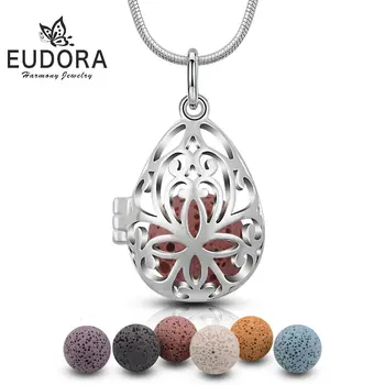 Eudora 12 mm Fllower Perfume Diffuser Locket Pendant Lava Necklace fit Volcanic Lava Ball For Women Jewelry Birthday Gift K49
Eudora 12 mm Fllower Perfume Diffuser Locket Pendant Lava Necklace fit Volcanic Lava Ball For Women Jewelry Birthday Gift K49