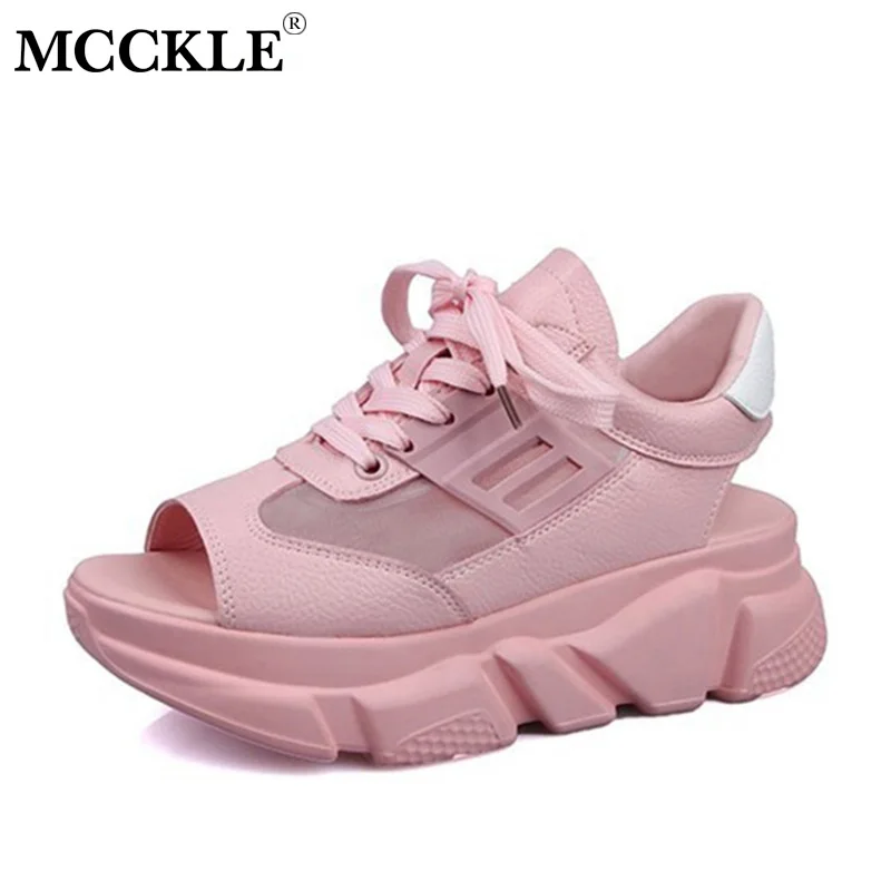 2019 Summer Women Sandals Thick Bottom Peep Toe Lace Up Sandals Breathable Mesh PU Leather Ladies Flat Platform Casual Shoes
2019 Summer Women Sandals Thick Bottom Peep Toe Lace Up Sandals Breathable Mesh PU Leather Ladies Flat Platform Casual Shoes