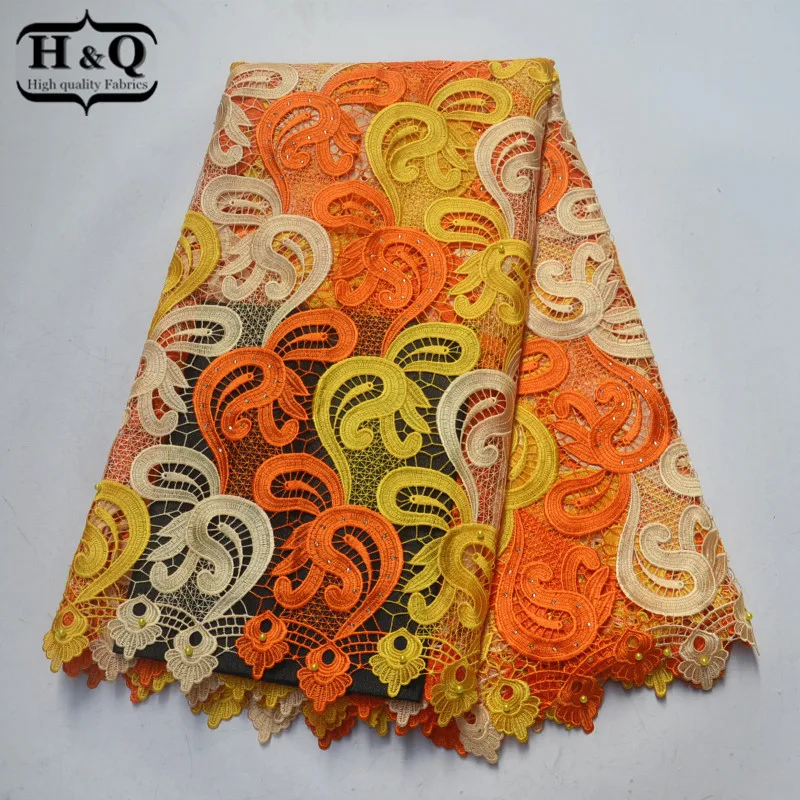 Latest Design African Water Soluble Lace Fabric With Beads 5 Yards African Cord Lace Fabric With Stones For Beautiful Sewing
Latest Design African Water Soluble Lace Fabric With Beads 5 Yards African Cord Lace Fabric With Stones For Beautiful Sewing