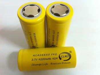 Authentic 26650 battery 4200mah 42amp CLRD NCA26650 4200mah rechargeable battery in stock
Authentic 26650 battery 4200mah 42amp CLRD NCA26650 4200mah rechargeable battery in stock