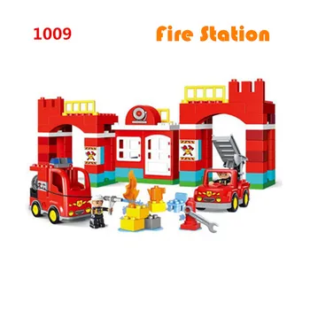 109pcs Diy Big Size City Fire Station Firemen Duploe Model Building Blocks Bricks Educational Toys For Kids Children gift
109pcs Diy Big Size City Fire Station Firemen Duploe Model Building Blocks Bricks Educational Toys For Kids Children gift