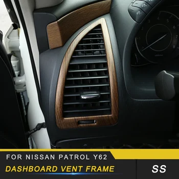 Central Control Vent Dashboard Vent Frame Cover Trim Stickers Covers Interior Accessories for Nissan Patrol Y62
Central Control Vent Dashboard Vent Frame Cover Trim Stickers Covers Interior Accessories for Nissan Patrol Y62