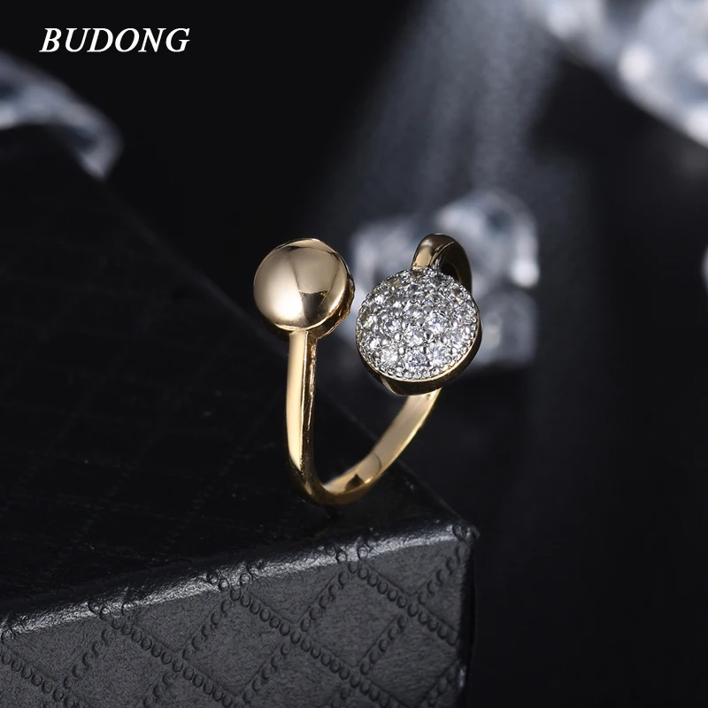 BUDONG Luxury Women Engagement Ring Gold Silver Color Cubic Zircon Bijoux Wholesale Jewelry Honey Anniversary XUR727
BUDONG Luxury Women Engagement Ring Gold Silver Color Cubic Zircon Bijoux Wholesale Jewelry Honey Anniversary XUR727