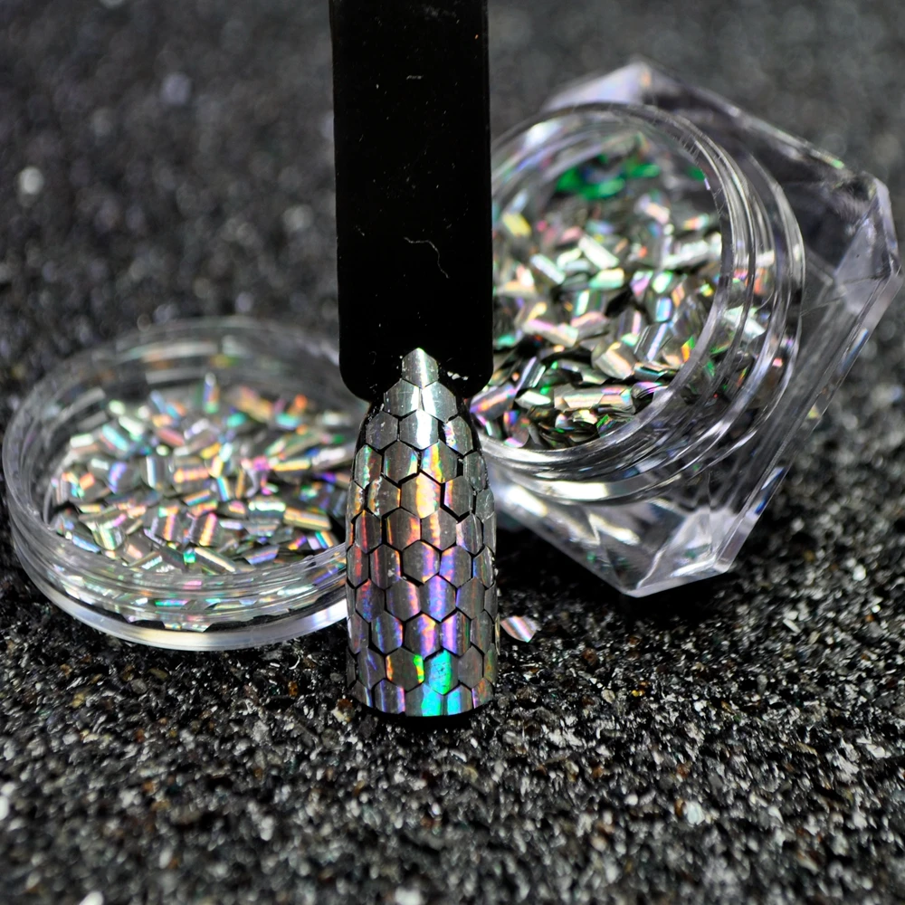 1 box Fish Scale Nail Sequins Holo Silver Mermaid Hexagon Glitter Sheets Bent Curve Bottom Manicure Nail Art Tips Decorations
1 box Fish Scale Nail Sequins Holo Silver Mermaid Hexagon Glitter Sheets Bent Curve Bottom Manicure Nail Art Tips Decorations
