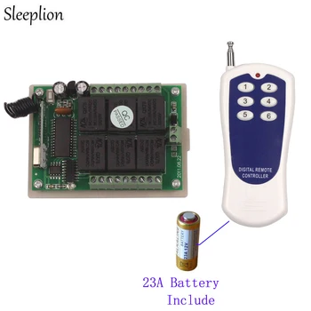 Sleeplion Remote Control Universal 12V 6CH Switch Wireless Remote Control Relay 12V 6CH Relay Switch Module 315/433MHz
Sleeplion Remote Control Universal 12V 6CH Switch Wireless Remote Control Relay 12V 6CH Relay Switch Module 315/433MHz