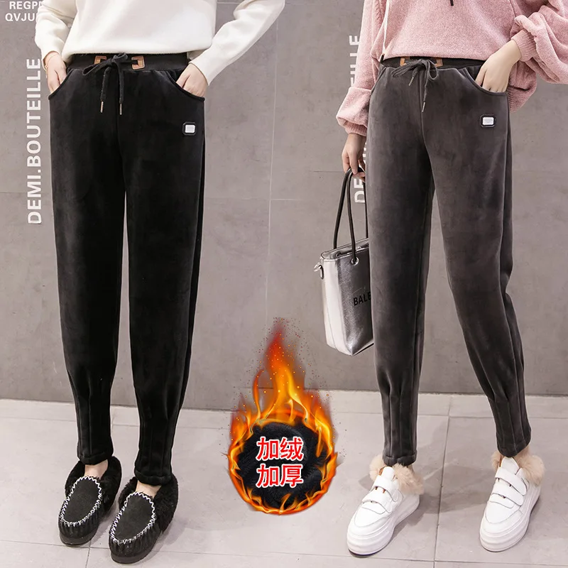 Fashion Loose Pleuche Harem Pants Women Female 2019 Autumn Winter New Arrivals Fleece Thick Warm Student Pants Trousers
Fashion Loose Pleuche Harem Pants Women Female 2019 Autumn Winter New Arrivals Fleece Thick Warm Student Pants Trousers