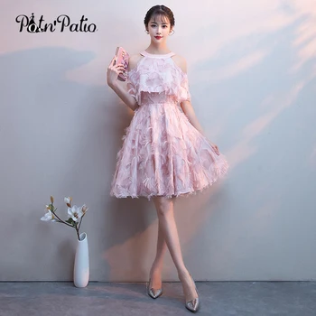 Sexy Feathers Short Evening Dress with Jacket Sweet Halte Off Shoulder A-Line Pink Formal Party Gown Special Occasion Dresses
Sexy Feathers Short Evening Dress with Jacket Sweet Halte Off Shoulder A-Line Pink Formal Party Gown Special Occasion Dresses