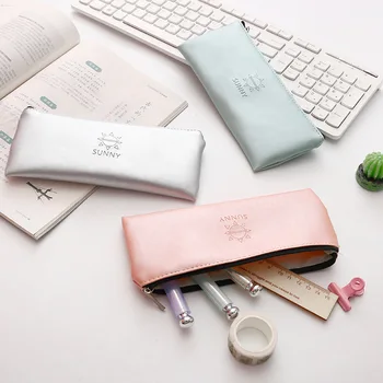 Fashion Simplicity pencil case school pencil case cute girl simple PU stationery bag Storage bags Girl cosmetic bag
Fashion Simplicity pencil case school pencil case cute girl simple PU stationery bag Storage bags Girl cosmetic bag