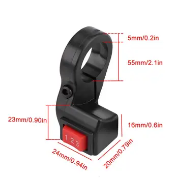 22mm 7/8in Handlebar Electric 3 Speed Module Switch Shift Fit for Motorcycle E-bike ScooterMade of premium plastic and metal
22mm 7/8in Handlebar Electric 3 Speed Module Switch Shift Fit for Motorcycle E-bike ScooterMade of premium plastic and metal