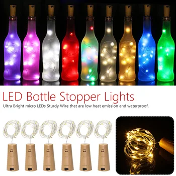 6pcs Cork Battery Powered Garland DIY Christmas String Lights String Light With Bottle Stopper 2M 20 LED Wine Bottle Lights
6pcs Cork Battery Powered Garland DIY Christmas String Lights String Light With Bottle Stopper 2M 20 LED Wine Bottle Lights