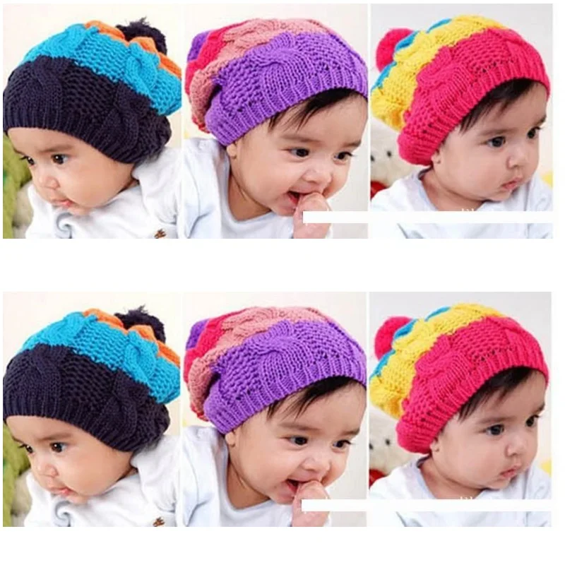 Rainbow Baby Hats Stripe Girls Beanie Kids Cap Bebe Boy Bucket Hat Crochet Newborn Headwear Children Winter Hat Knitting
Rainbow Baby Hats Stripe Girls Beanie Kids Cap Bebe Boy Bucket Hat Crochet Newborn Headwear Children Winter Hat Knitting