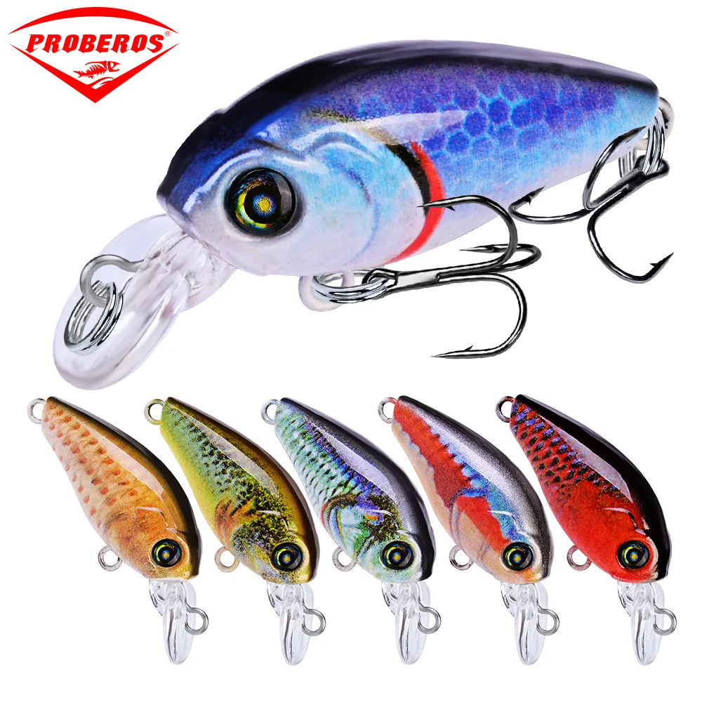 New 10 Color Wobblers Crank Hard Fishing Bait Fake Lures Bait Popper Bass Fishing Tackle 4g 47mm W/ 2 Treble Hook
New 10 Color Wobblers Crank Hard Fishing Bait Fake Lures Bait Popper Bass Fishing Tackle 4g 47mm W/ 2 Treble Hook