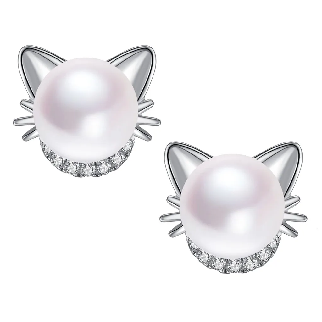 Stylish Jewelry Women's trendy cat pearl earring 1 Pair Popular Girl's Cute Cat Ear Earrings And Stone Pearl Earrings dropship
Stylish Jewelry Women's trendy cat pearl earring 1 Pair Popular Girl's Cute Cat Ear Earrings And Stone Pearl Earrings dropship