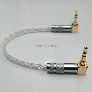 10CM 3.5mm Male to 3.5mm Male 8 cores Silver plated Flat braid Stereo Audio Cable For Headphone Amplifier DAP DAC ipod MP3
10CM 3.5mm Male to 3.5mm Male 8 cores Silver plated Flat braid Stereo Audio Cable For Headphone Amplifier DAP DAC ipod MP3