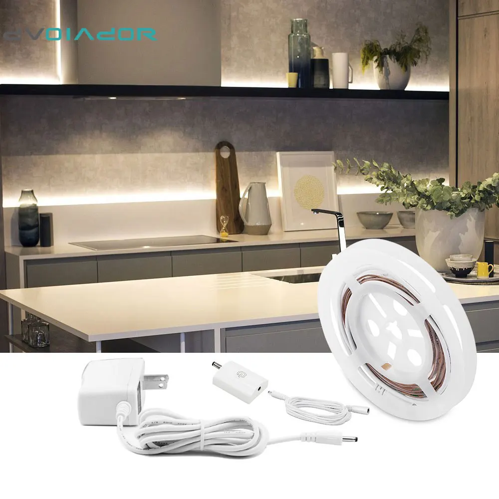 DVOLADOR 1.5M Touch Activated LED Strip,Flexible Night Light Bedside Lamp Illumination Dimmable Under Cabinet Lighting Kit
DVOLADOR 1.5M Touch Activated LED Strip,Flexible Night Light Bedside Lamp Illumination Dimmable Under Cabinet Lighting Kit