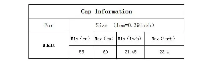 Adult Cap Size -