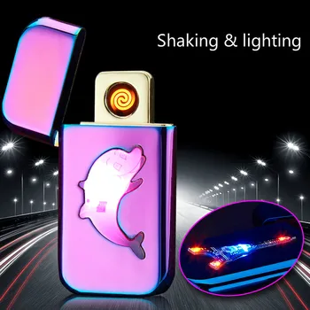 2PCS/LOT Colorfual New Dazzle Shinning Light, Double Side USB Charging Electronic Cigarette Lighter
2PCS/LOT Colorfual New Dazzle Shinning Light, Double Side USB Charging Electronic Cigarette Lighter