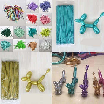 20 Pcs / Lots 1.8g Chrome Metallic Latex Long Balloons Magic Air Ballooon Ballon For Modeling Birthday Wedding Party Decor
20 Pcs / Lots 1.8g Chrome Metallic Latex Long Balloons Magic Air Ballooon Ballon For Modeling Birthday Wedding Party Decor