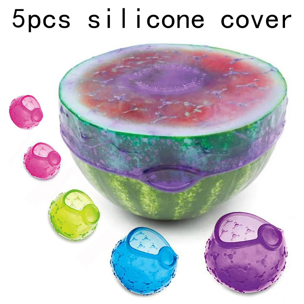 Reusable Fruit And Vegetable Food With Stretched Silicon Cover Silicone Lids Silica Gel Caps Lightweight Convenient Practical
Reusable Fruit And Vegetable Food With Stretched Silicon Cover Silicone Lids Silica Gel Caps Lightweight Convenient Practical