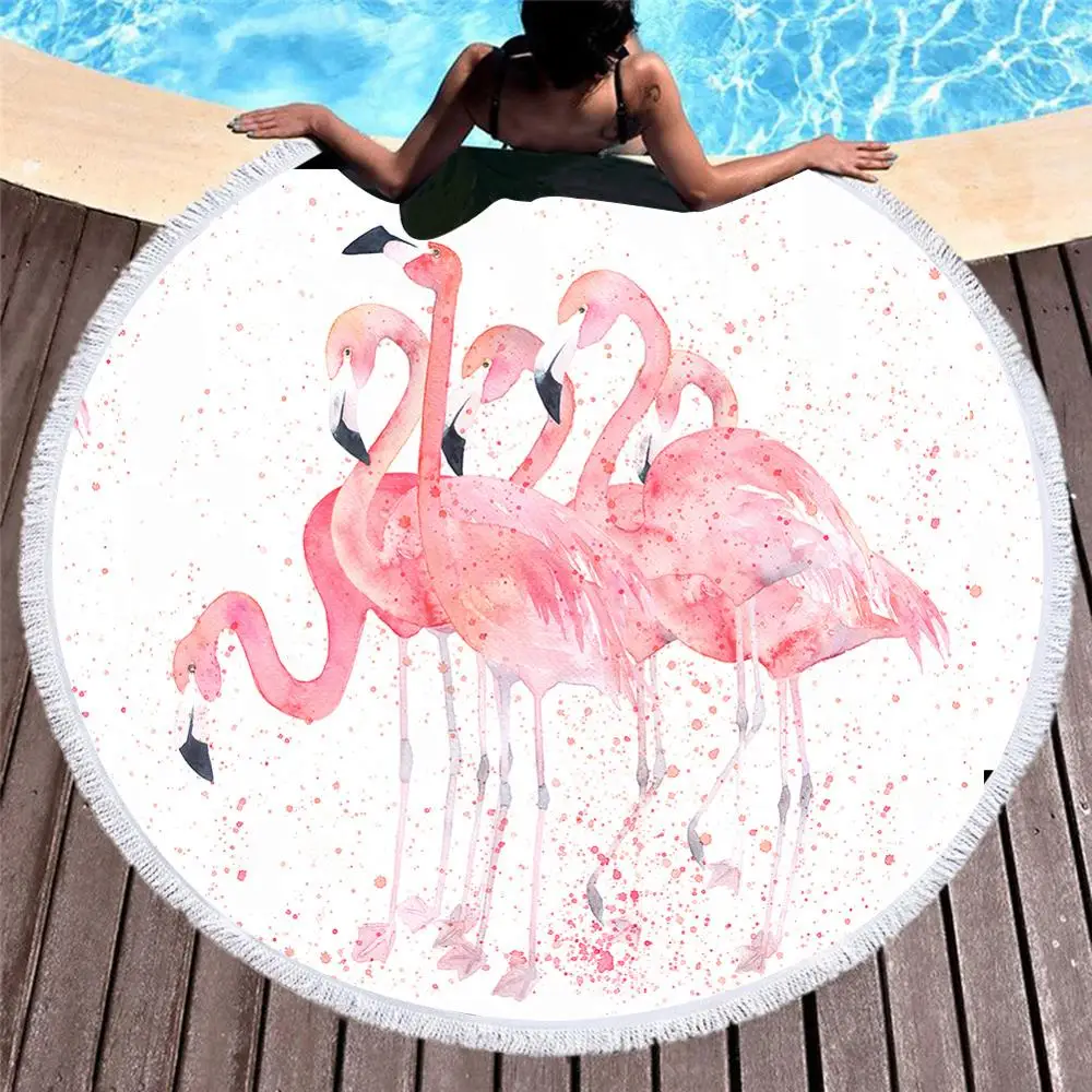 Round Beach Towel with Tassel Pink Flamingo Palm Leaf Flower Microfiber Towel Travel Picnic Blanket Yoga Mat Tapestry style-16
Round Beach Towel with Tassel Pink Flamingo Palm Leaf Flower Microfiber Towel Travel Picnic Blanket Yoga Mat Tapestry style-16