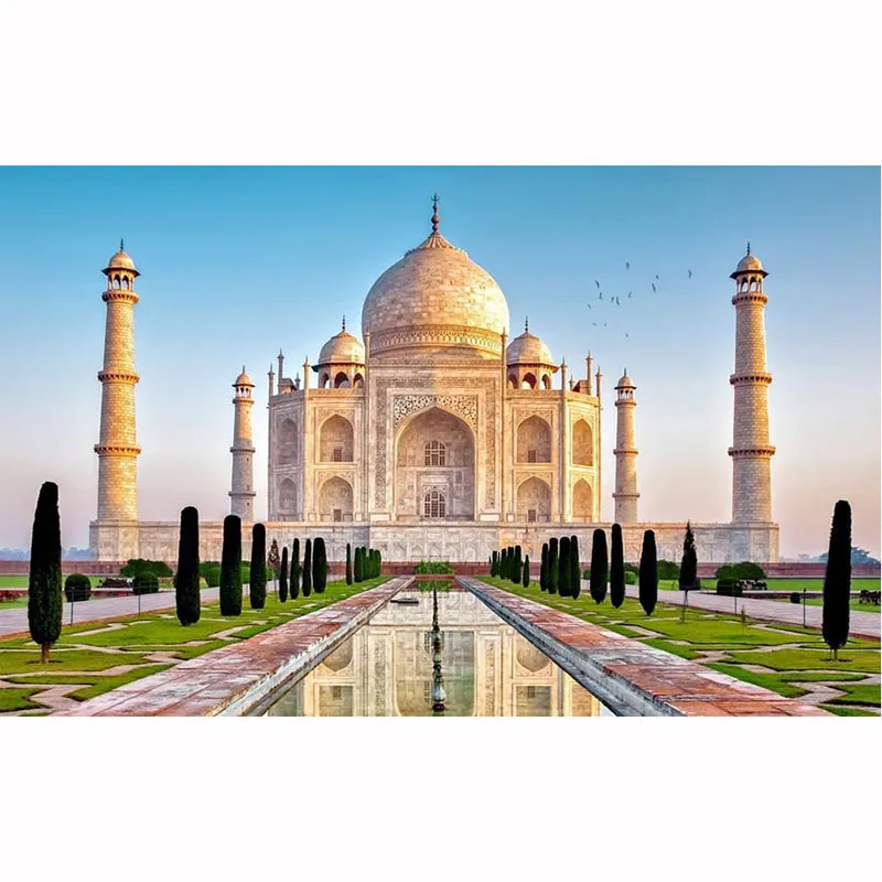 YIKELA Diamond Painting 5D Diy Full Drill Square Accessory Taj Mahal Mosaic Embroidery Diamant Wall Home Decoration Free Frames
YIKELA Diamond Painting 5D Diy Full Drill Square Accessory Taj Mahal Mosaic Embroidery Diamant Wall Home Decoration Free Frames