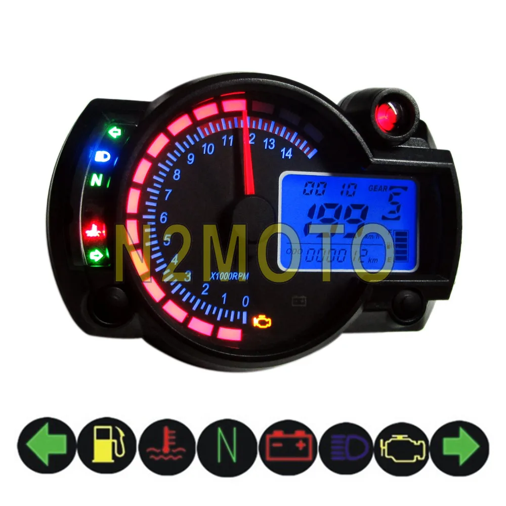 Motorcycle Adjustable LCD Digital Backlight Speedometer Odometer Tachometer for Motor Bike
Motorcycle Adjustable LCD Digital Backlight Speedometer Odometer Tachometer for Motor Bike
