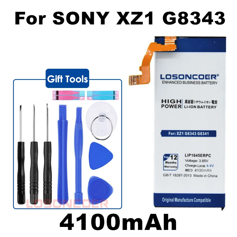 LOSONCOER 4100mAh LIP1645ERPC Battery For Sony XZ1 G8341 G8342 G8343 XZ1 Dual Battery
LOSONCOER 4100mAh LIP1645ERPC Battery For Sony XZ1 G8341 G8342 G8343 XZ1 Dual Battery