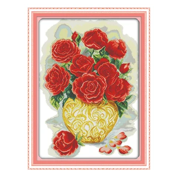 Joy Sunday crossstitch diy Beautiful roses DMC14CT11CT cottonfabric readingroom livingroom hotel home painting factory wholesale
Joy Sunday crossstitch diy Beautiful roses DMC14CT11CT cottonfabric readingroom livingroom hotel home painting factory wholesale