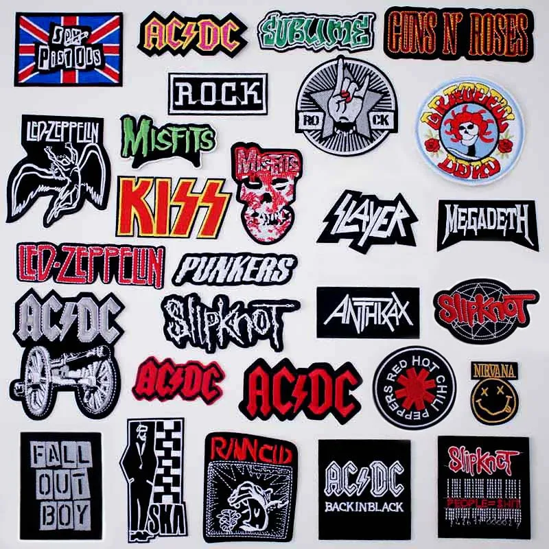 Music Rock Band Song Iron clothes stitch sew seam cloth textile adornment decoration garnish of coat topcoat jacket trousers bag
Music Rock Band Song Iron clothes stitch sew seam cloth textile adornment decoration garnish of coat topcoat jacket trousers bag
