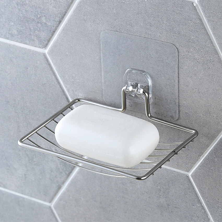 Silver Bathroom Vacuum Paste Soap Holder Cup Box Dish Soap Storage Saver Shower Tray Bathroom Accessories
Silver Bathroom Vacuum Paste Soap Holder Cup Box Dish Soap Storage Saver Shower Tray Bathroom Accessories