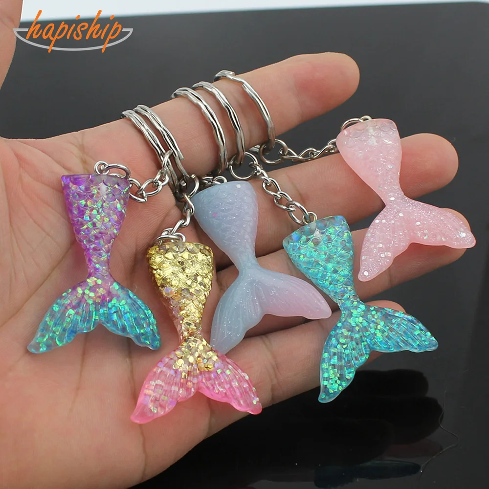 Hapiship 2019 New Women/Men's Fashion Handmade Resin Mermaid Tail Key Chains Key Rings Alloy Charms Gifts YSCN39 Wholesale
Hapiship 2019 New Women/Men's Fashion Handmade Resin Mermaid Tail Key Chains Key Rings Alloy Charms Gifts YSCN39 Wholesale