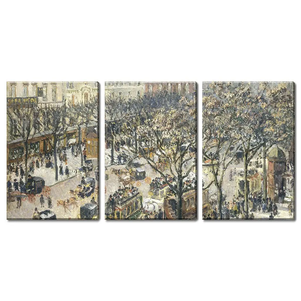 Camille Pissarro 3 Panel World Famous Painting Reproduction on Canvas Wall Art - Boulevard des Italiens, Morning, Drop shipping
Camille Pissarro 3 Panel World Famous Painting Reproduction on Canvas Wall Art - Boulevard des Italiens, Morning, Drop shipping
