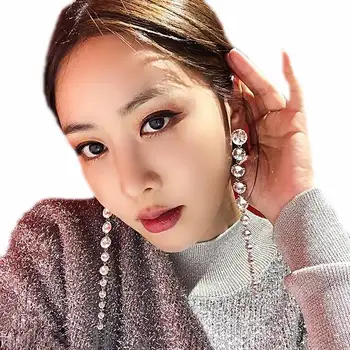 Luxury Crystal Long Earrings For Women White Stone Party Wedding Fashion Jewelry Statement Big Earrings Valentine's Day Gifts
Luxury Crystal Long Earrings For Women White Stone Party Wedding Fashion Jewelry Statement Big Earrings Valentine's Day Gifts