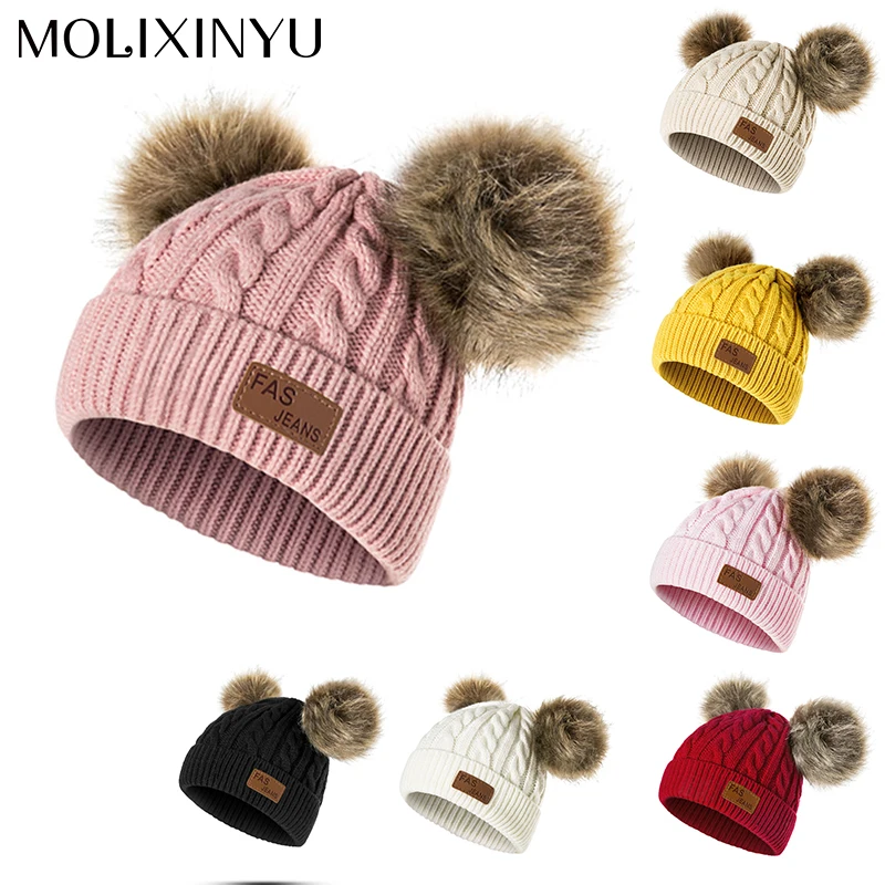 MOLIXINYU Children Winter Hat For Girls Knitted Baby Boys Girls Pom Poms Hat Beanies Thick Baby Hat Infant Toddler
MOLIXINYU Children Winter Hat For Girls Knitted Baby Boys Girls Pom Poms Hat Beanies Thick Baby Hat Infant Toddler