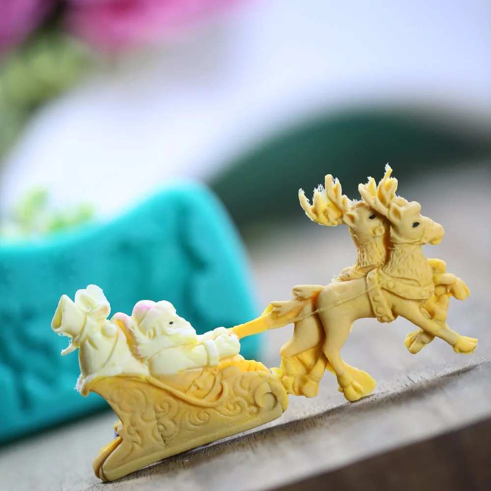 Christmas Series Sled Deer Shape Silicone Cake Mold For Chocolate Candy Cookie Fondant Cake Decorating Tools Baking Tool
Christmas Series Sled Deer Shape Silicone Cake Mold For Chocolate Candy Cookie Fondant Cake Decorating Tools Baking Tool