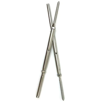 PQWN Swage Turnbuckle Tensioner With Lag Screw For 1/8 Inch Cable Deck Railing System Stainless Steel T316 Marine Grade tool set
PQWN Swage Turnbuckle Tensioner With Lag Screw For 1/8 Inch Cable Deck Railing System Stainless Steel T316 Marine Grade tool set