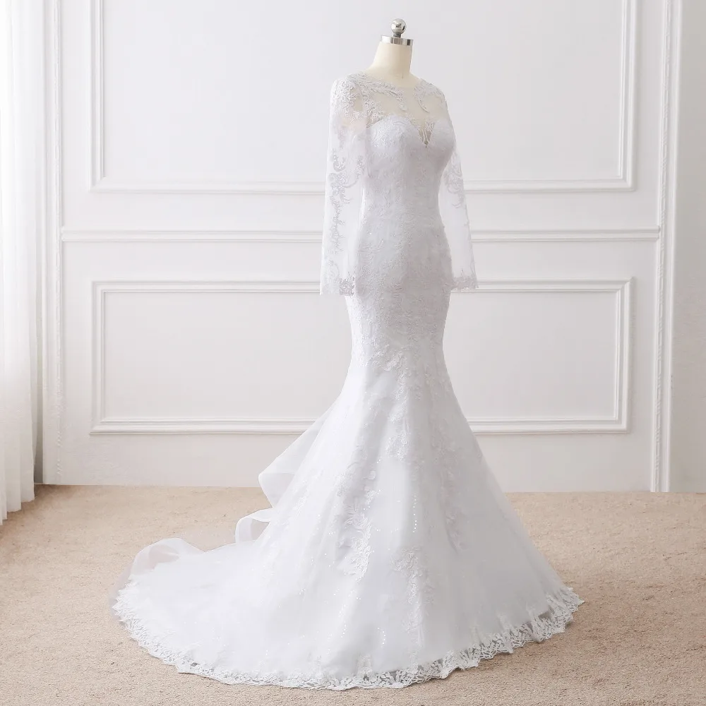 Lover Kiss Vestido De Noiva 2017 Elegant Wedding Gowns Bridal Dresses Popular Vintage Mermaid Long Sleeves Lace Wedding Dress 3 Lover Kiss Vestido De Noiva 2017 Elegant Wedding Gowns Bridal Dresses Popular Vintage Mermaid Long Sleeves Lace Wedding Dress 3