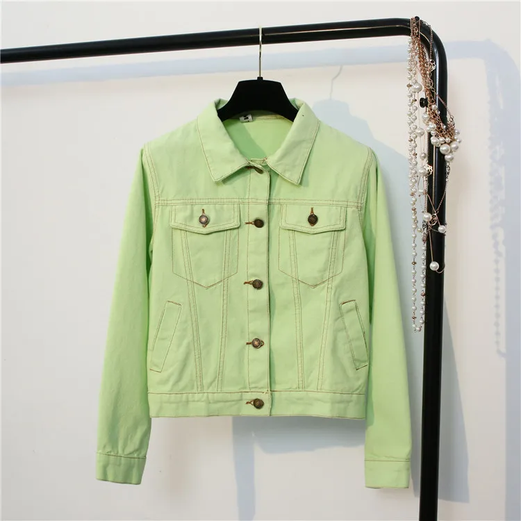 New Style 2018 Korean Vintage Women's Denim Jacket Four Colors Slim Loose Coat Long-Sleeved Short Wild Outwear Female
New Style 2018 Korean Vintage Women's Denim Jacket Four Colors Slim Loose Coat Long-Sleeved Short Wild Outwear Female
