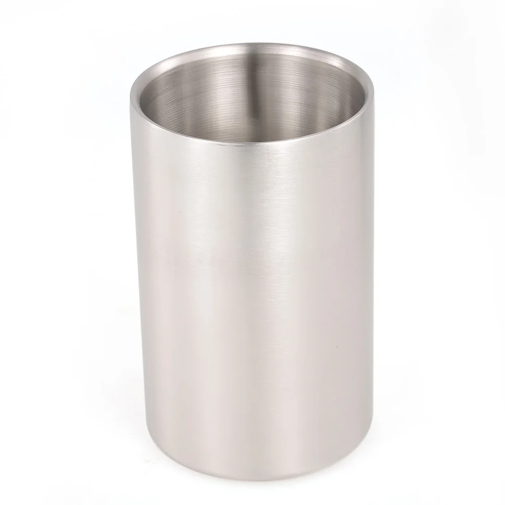 Stainless Steel Ice Bucket Cocktail Shaker Ice Cube Container Double Walled Wine Bucket Double Wall for Wine Bottle Parties Bar
Stainless Steel Ice Bucket Cocktail Shaker Ice Cube Container Double Walled Wine Bucket Double Wall for Wine Bottle Parties Bar